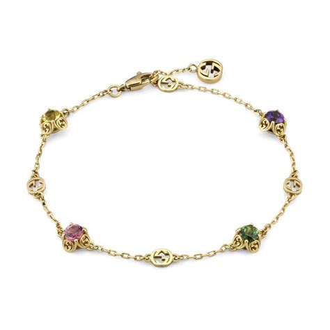 gucci bracelet gemstone|real gold gucci bracelet.